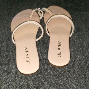 Sandals (MissLola), 7.5, beige